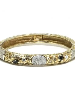 TAT2 DESIGNS INC BRACELETS GOLD OVAL EMPIRE BANGLE