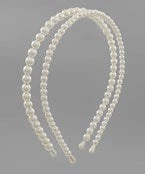GOLDEN STELLA DOUBLE PEARL HEADBAND