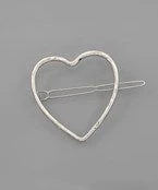 GOLDEN STELLA HEART HAIR HAIR CLIP/WORN SILVER HATS, HEADWEAR & HAIR ACCESSORIES