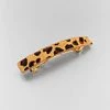 GOLDEN STELLA LEOPARD LEATHER HAIR CLIP