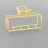 GOLDEN STELLA RECTANGLE TWISTED HAIR CLIP
