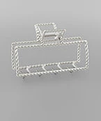 GOLDEN STELLA RECTANGLE TWISTED HAIR CLIP