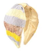 GOLDEN STELLA SEQUIN BLOCK HEADBAND