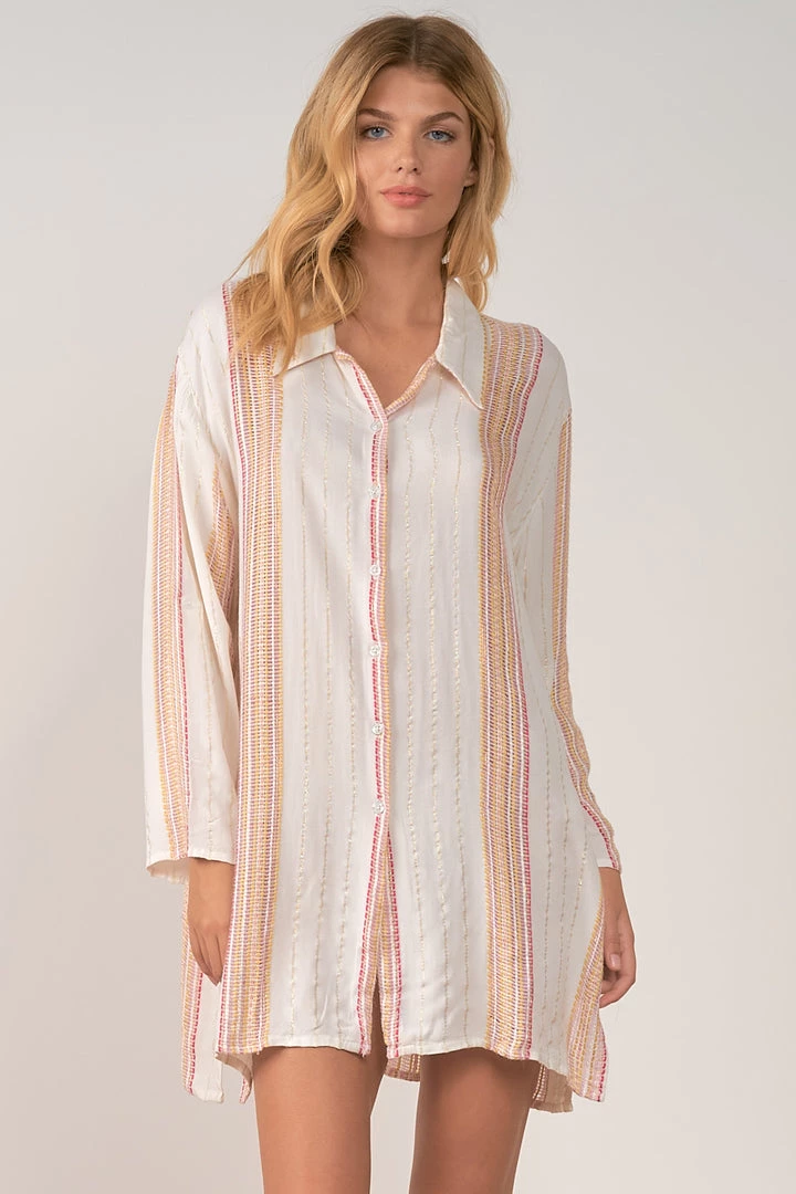 ELAN BOYFRIEND STRIPE SHIRT 3 ELAN BOYFRIEND STRIPE SHIRT