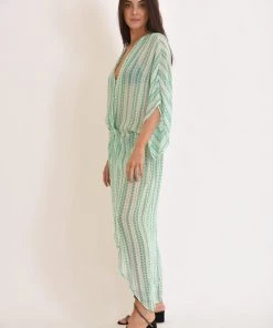 MUCHE ET MUCHETTE ANOUSH ARROW PRINT ELASTIC WAIST COVER UP COVER UPS