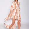 SUNDRESS DEVA SAND STRIPES &SEQUINS DRESS