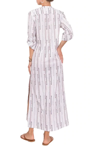 EVERYDAY RITUAL DRESSES TRACEY SHORT SLEEVE TEXTURED LONG DRESS 3 EVERYDAY RITUAL DRESSES TRACEY SHORT SLEEVE TEXTURED LONG DRESS