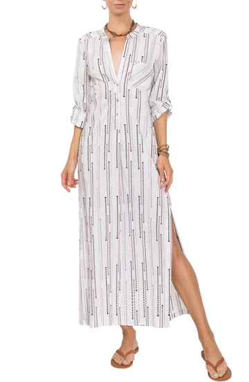 EVERYDAY RITUAL DRESSES TRACEY SHORT SLEEVE TEXTURED LONG DRESS 1 EVERYDAY RITUAL DRESSES TRACEY SHORT SLEEVE TEXTURED LONG DRESS