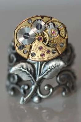 DILWORTH ROAD RINGS VINTAGE FLOWER WATCH RING 1 DILWORTH ROAD RINGS VINTAGE FLOWER WATCH RING