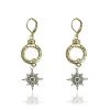 TAT2 DESIGNS INC TWO TONE BIJOU STARDUST EARRINGS