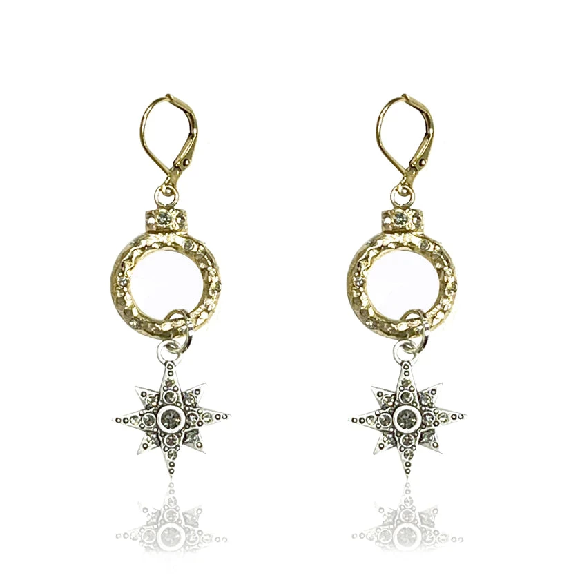 TAT2 DESIGNS INC TWO TONE BIJOU STARDUST EARRINGS 1 TAT2 DESIGNS INC TWO TONE BIJOU STARDUST EARRINGS
