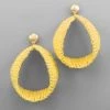 GOLDEN STELLA RAFFIA OVERSIZED EARRINGS
