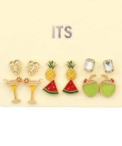 GOLDEN STELLA MULTI PACK STUD EARRINGS