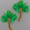 GOLDEN STELLA PALM TREE EARRINGS