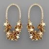 GOLDEN STELLA STAR CLUSTER DROP EARRINGS