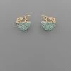 GOLDEN STELLA AQUA CRYSTAL TROPICAL DRINK EARRINGS