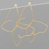 GOLDEN STELLA WIRE BUTTERFLY EARRINGS