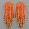 GOLDEN STELLA DANGLING MULTISTRAND BEADED EARRINGS