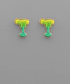 GOLDEN STELLA DRUZY STUD EARRINGS