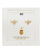 GOLDEN STELLA BOXED CHARM EARRINGS