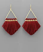 GOLDEN STELLA TRIANGLE & TASSEL EARRINGS 8 GOLDEN STELLA TRIANGLE & TASSEL EARRINGS