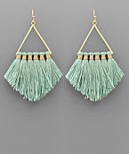 GOLDEN STELLA TRIANGLE & TASSEL EARRINGS 4 GOLDEN STELLA TRIANGLE & TASSEL EARRINGS