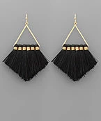 GOLDEN STELLA TRIANGLE & TASSEL EARRINGS 5 GOLDEN STELLA TRIANGLE & TASSEL EARRINGS
