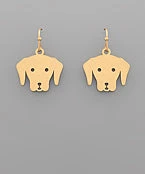 GOLDEN STELLA DOG LOVER EARRINGS