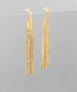 GOLDEN STELLA GOLD TASSEL EARRINGS
