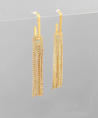 GOLDEN STELLA GOLD TASSEL EARRINGS 1 GOLDEN STELLA GOLD TASSEL EARRINGS