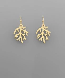 GOLDEN STELLA SPARKLY CORAL REEF EARRINGS