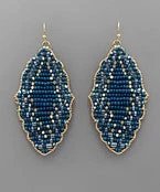 GOLDEN STELLA TRIANGLE BEAD EARRING EARRINGS