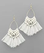 GOLDEN STELLA TEARDROP & TASSEL EARRINGS 4 GOLDEN STELLA TEARDROP & TASSEL EARRINGS