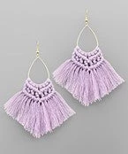 GOLDEN STELLA TEARDROP & TASSEL EARRINGS 3 GOLDEN STELLA TEARDROP & TASSEL EARRINGS