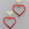 GOLDEN STELLA DOUBLE HEART EARRINGS