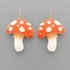 GOLDEN STELLA MUSHROOM EPOXY EARRINGS
