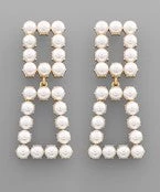 GOLDEN STELLA 2 SQUARE LINKED EARRINGS