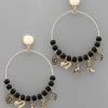 GOLDEN STELLA COWGIRL CHARM & BEAD EARRINGS