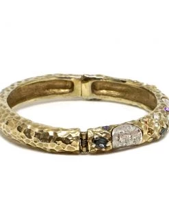 TAT2 DESIGNS INC BRACELETS GOLD OVAL EMPIRE BANGLE