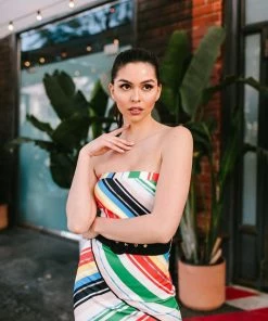 FLYING TOMATO DRESSES REDONDO STRAPLESS DRESS