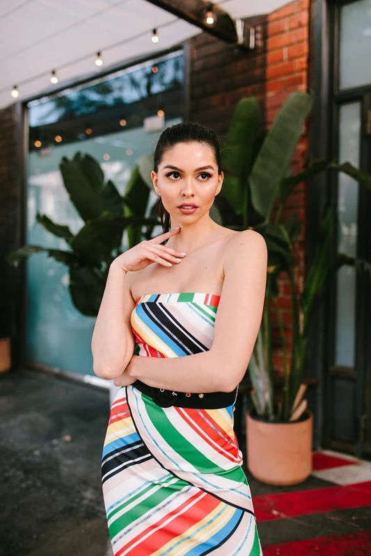 FLYING TOMATO DRESSES REDONDO STRAPLESS DRESS 2 FLYING TOMATO DRESSES REDONDO STRAPLESS DRESS