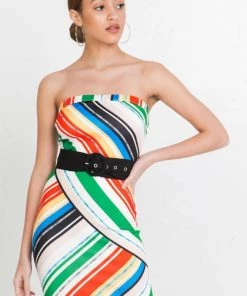 FLYING TOMATO DRESSES REDONDO STRAPLESS DRESS