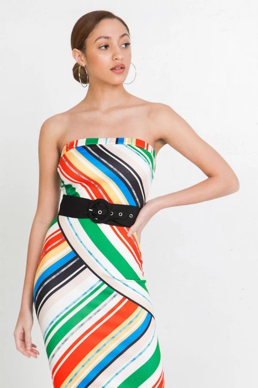 FLYING TOMATO DRESSES REDONDO STRAPLESS DRESS 1 FLYING TOMATO DRESSES REDONDO STRAPLESS DRESS