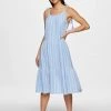 BeachLunchLounge WILLA TIE STRAP TIERED MIDI DRESS DRESSES