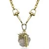 TAT2 DESIGNS INC NECKLACES GOLD CLUSTER MOLAT HORSEBIT NECKLACE