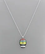 GOLDEN STELLA NECKLACES SKULL PENDANT CHAIN NECKLACE