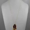 GOLDEN STELLA NECKLACES MARQUISE CORK FEATHER NECKLACE