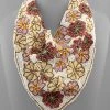 GOLDEN STELLA BANDANA STYLE BEADED NECKLACE WITH MULTICOLORED FLOWERS NECKLACES