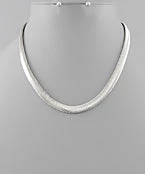 GOLDEN STELLA EARRINGS SNAKE CHAIN NECKLACE/EARRING SET