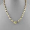 GOLDEN STELLA STAR STONE CHAIN NECKLACE